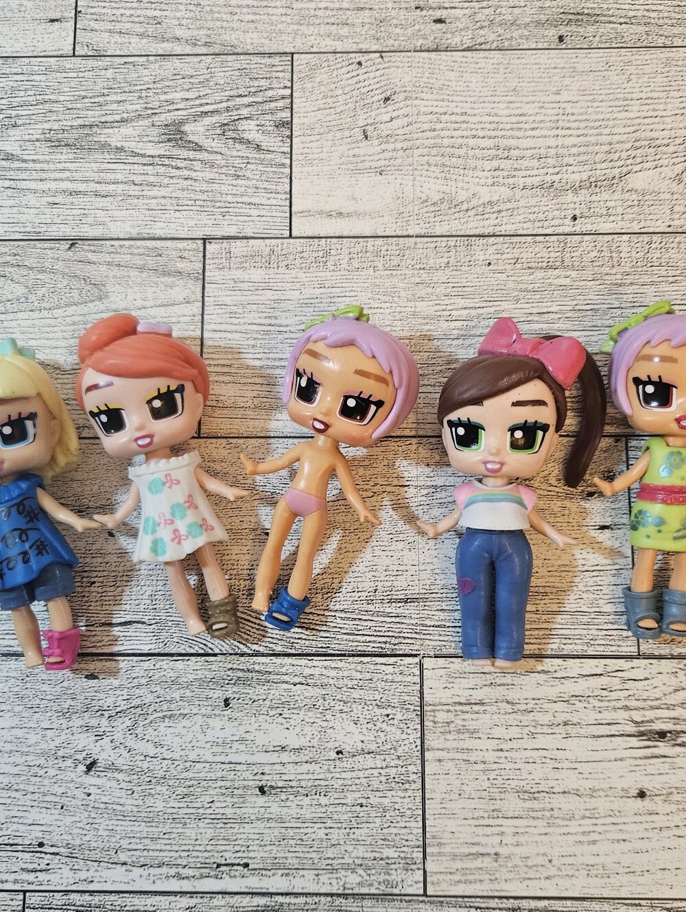 Boxy Girls Mini Dolls Lot of 5 Ellie Coco Tasha & Bee (2)